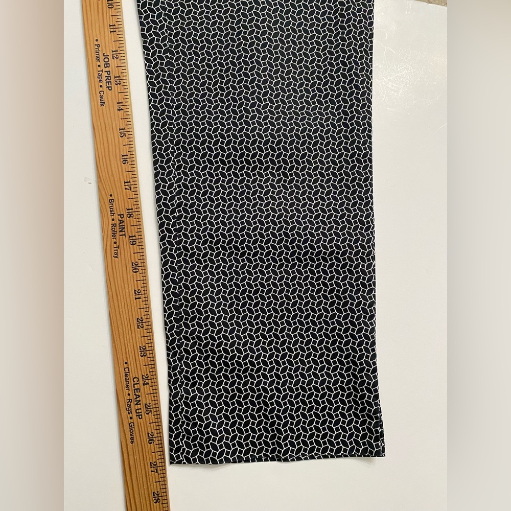 Talbots Black Geometric Pattern Pants (Stretch), … - image 5